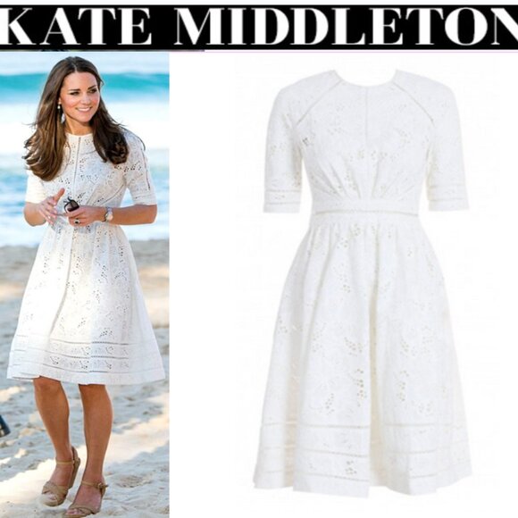 *RARE Zimmermann Roamer Day Dress in White Broderie Anglaise - Picture 1 of 6
